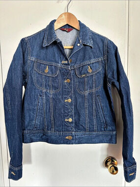 Vintage Ms. Lee Denim Trucker Jacket Women's Size 9